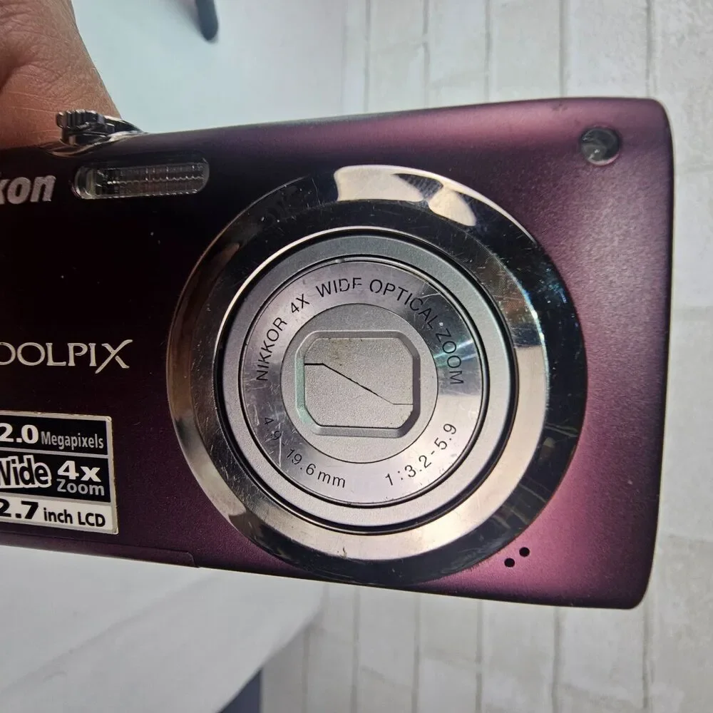 Nikon COOLPIX S3000 Purple 12MP Digital Camera Lens Error Parts Repair AS IS